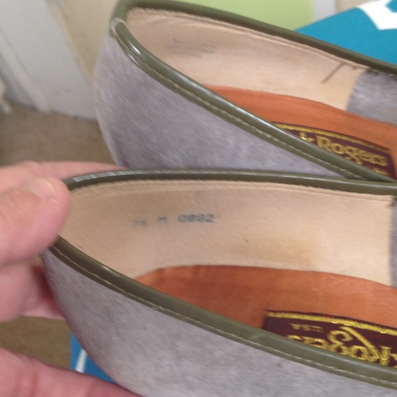 JACK ROGERS VINTAGE PUMPS 1960'S GRAY SUEDE 7.5 - Picture 5 of 8